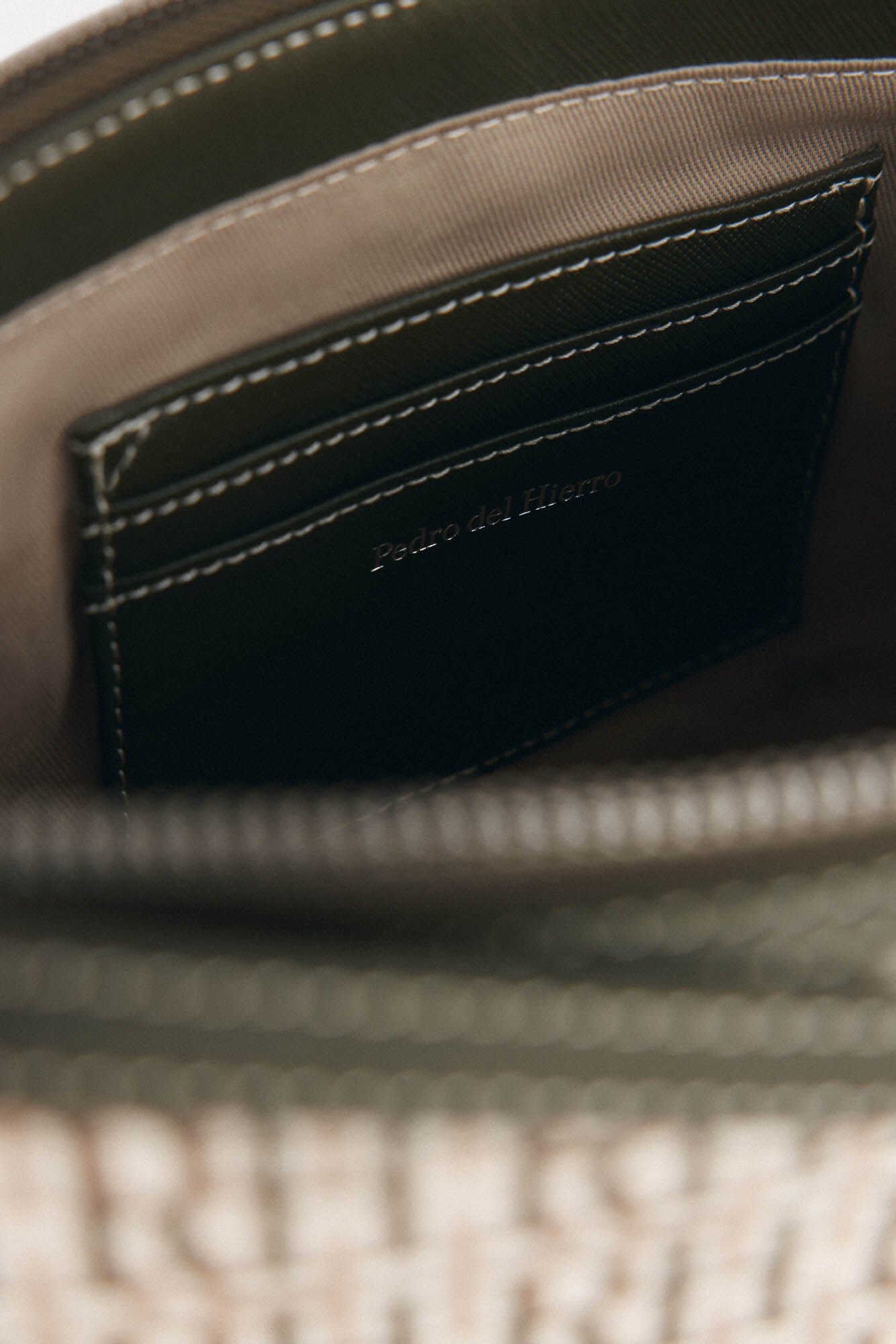 Pedro del Hierro Monogram shoulder bag Green