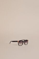 Pedro del Hierro Square colour block black/nude acetate glasses Black