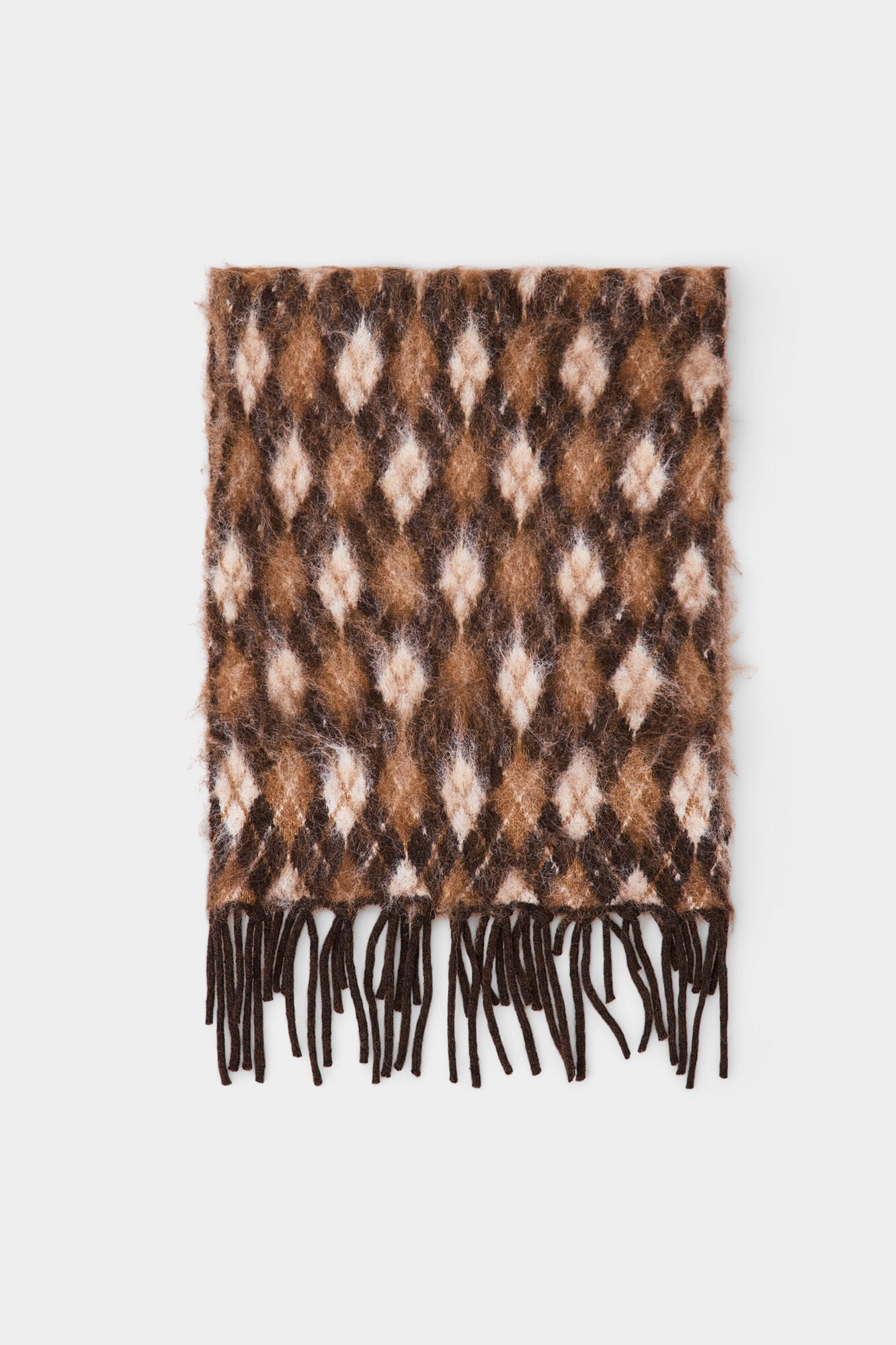 Pedro del Hierro Animal print scarf Brown