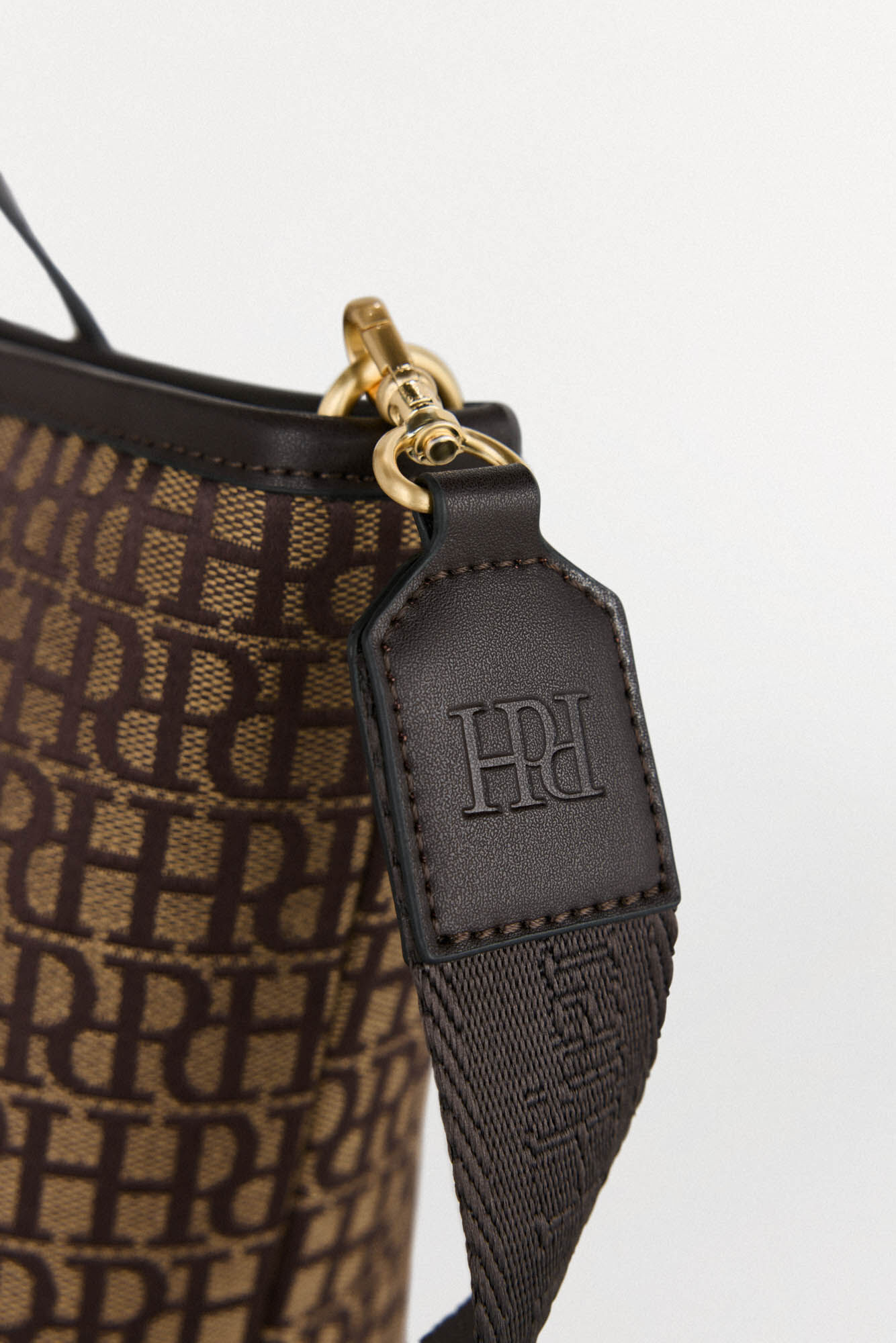 Pedro del Hierro Bolsa tote jacquard (m) Marrom