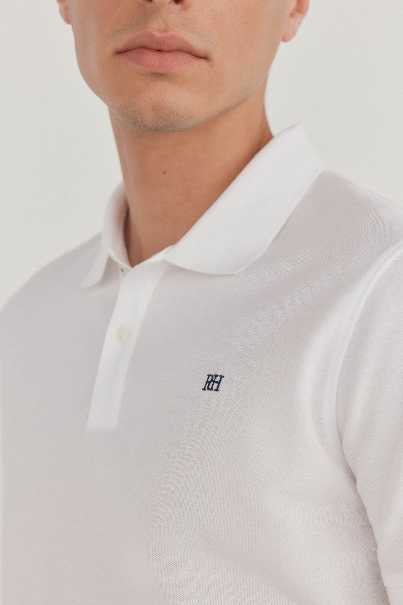 Pedro del Hierro Polo b&aacute;sico slim Blanco