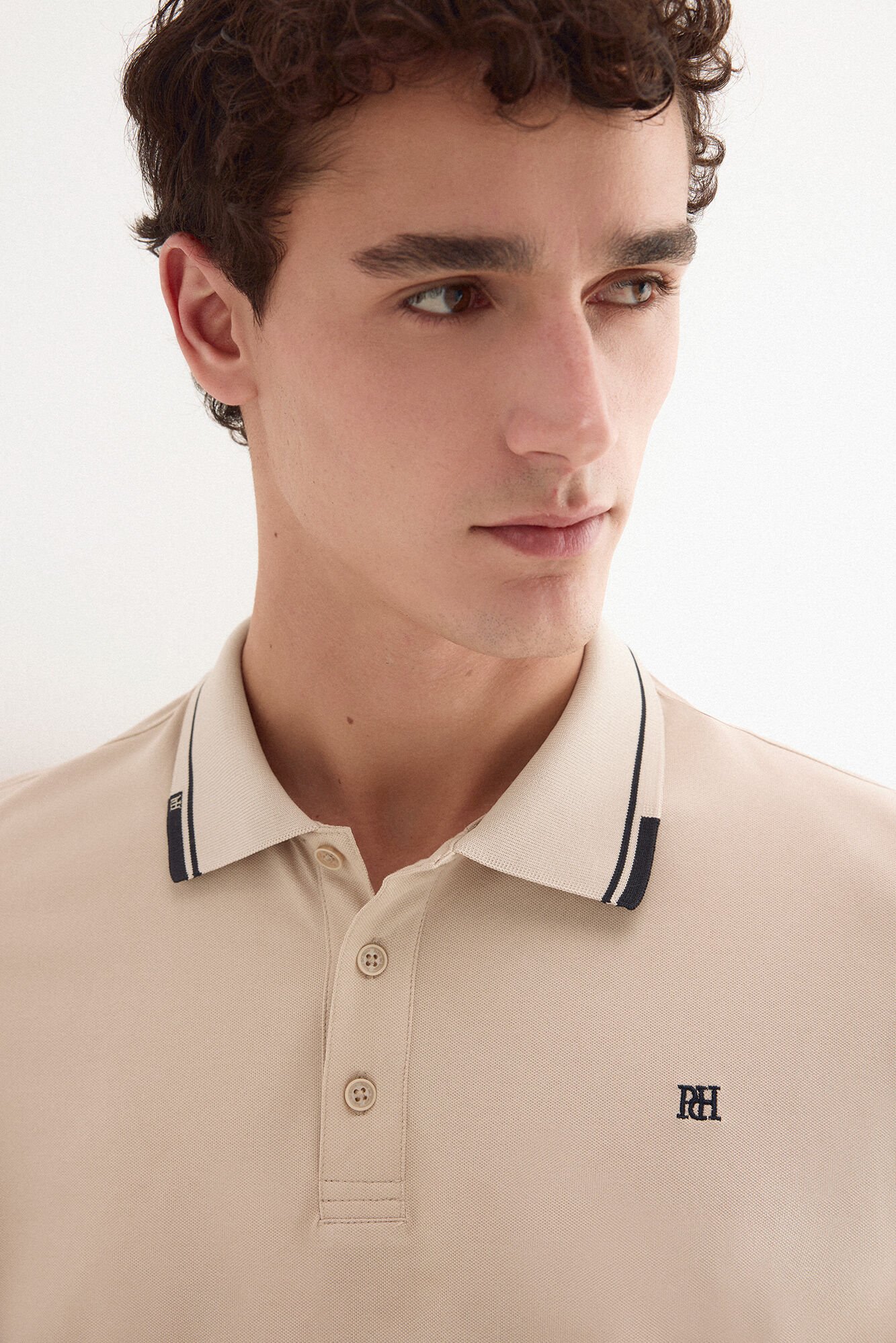Pedro del Hierro Polo tips Beige