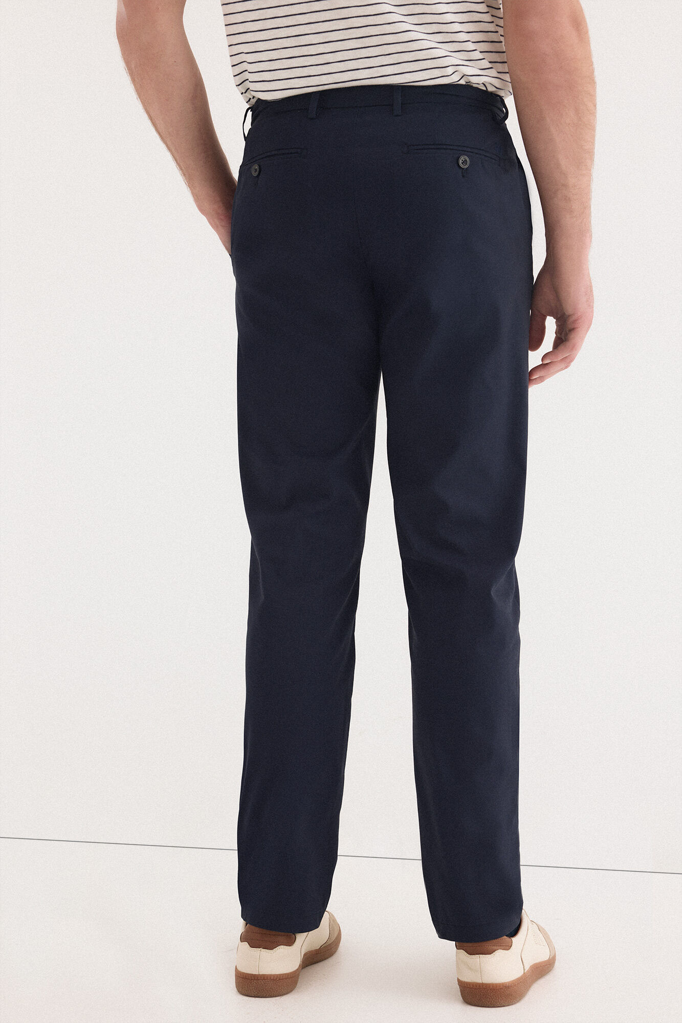 Pedro del Hierro Regular fit dobby structure trousers Blue