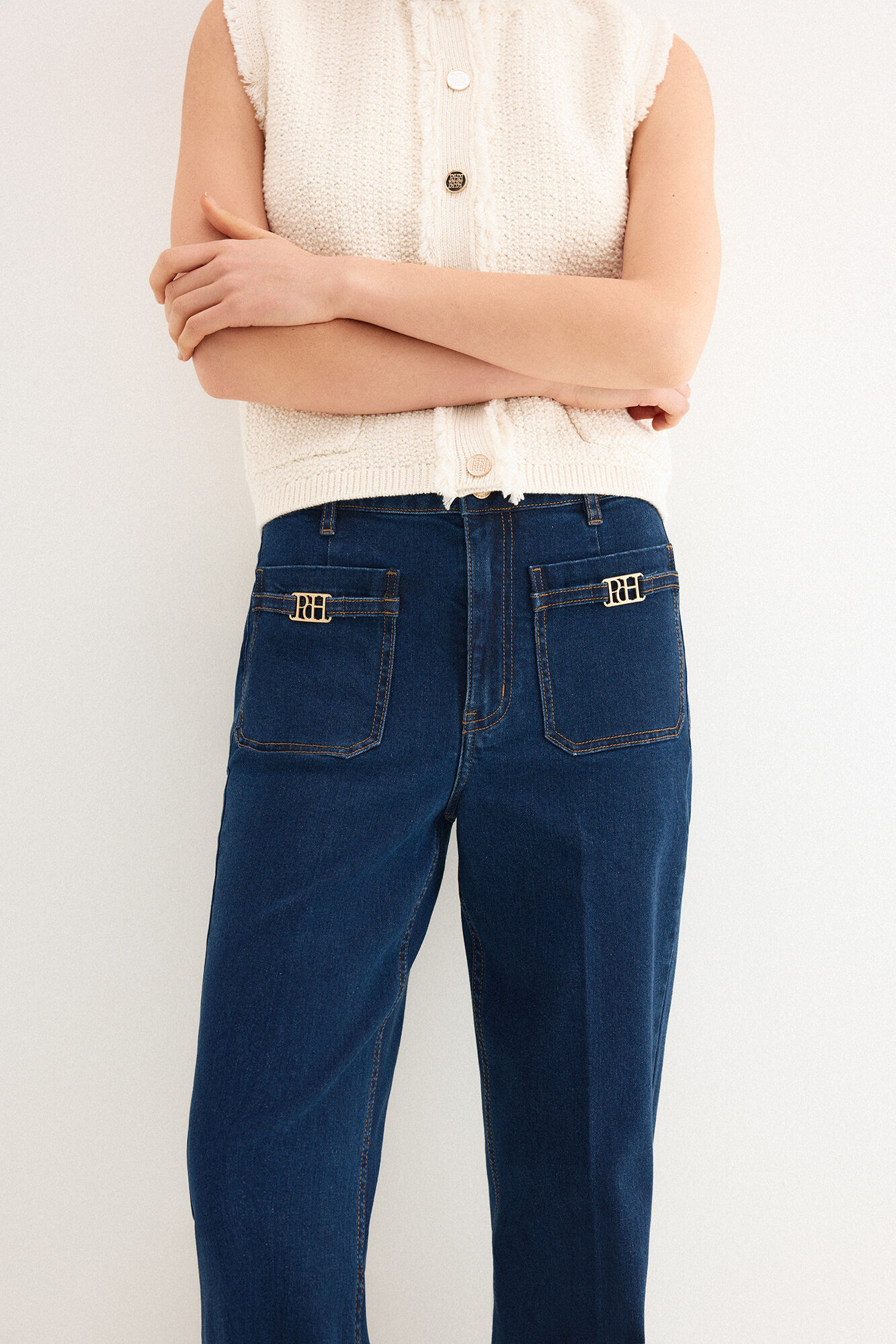 Pedro del Hierro Stovepipe jeans Blue