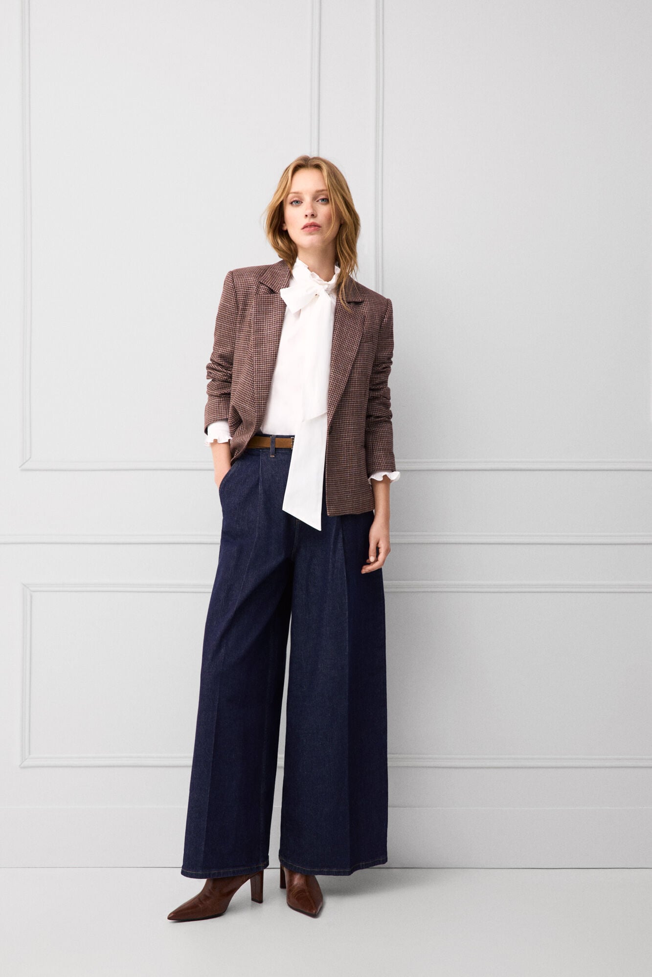 TFP by Tamara Falc&oacute; Plain bow blouse Ecru