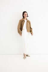 Pedro del Hierro Cropped stove pipe jeans White