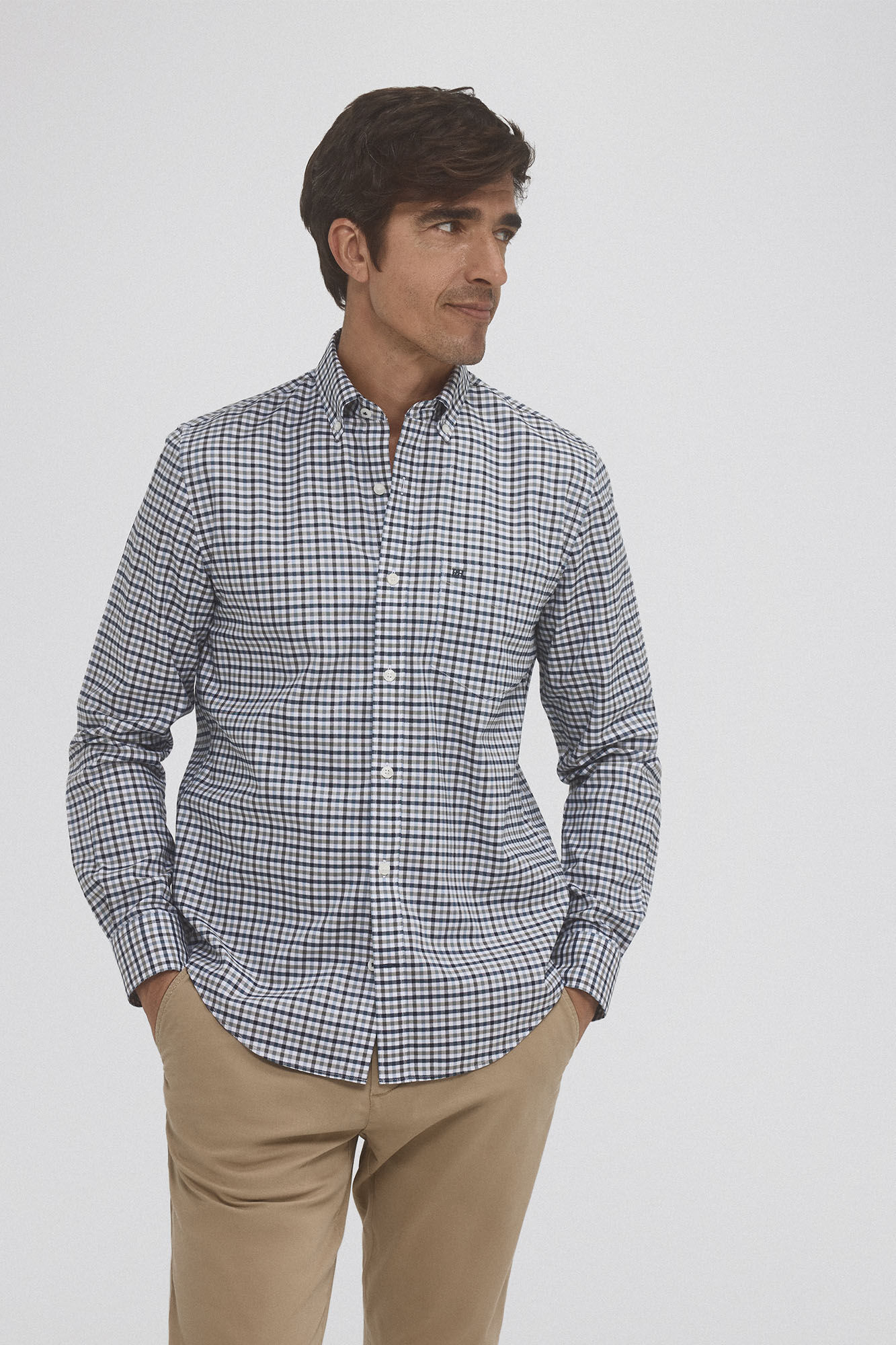 pedro del hierro Camisa non iron cuadros twill Los más vendidos Ropa