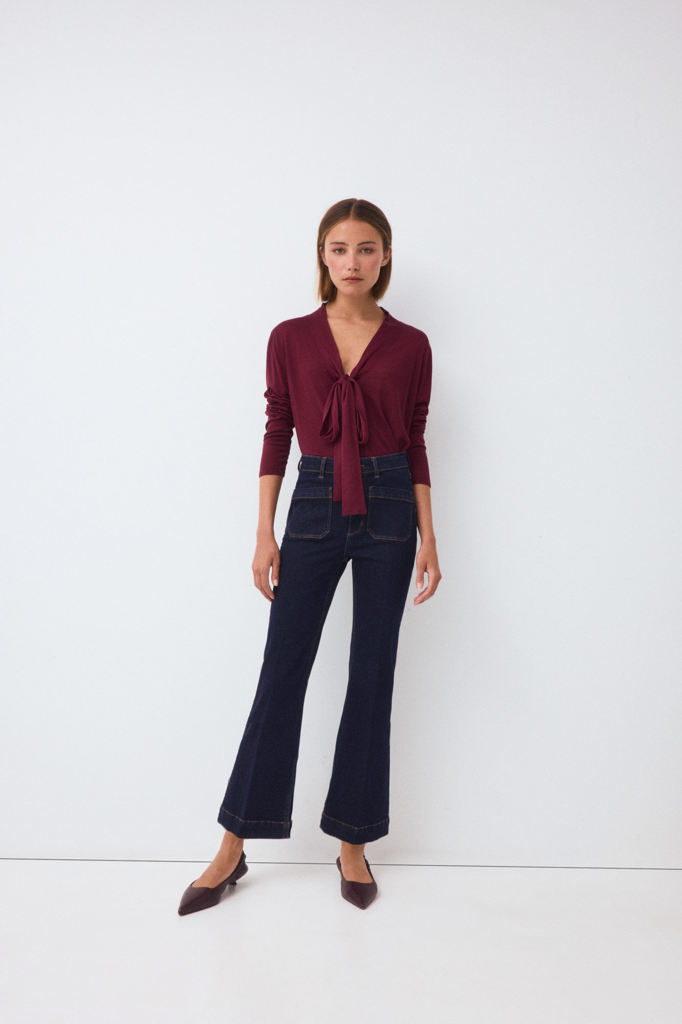 Pedro del Hierro Jeans push up flare capri