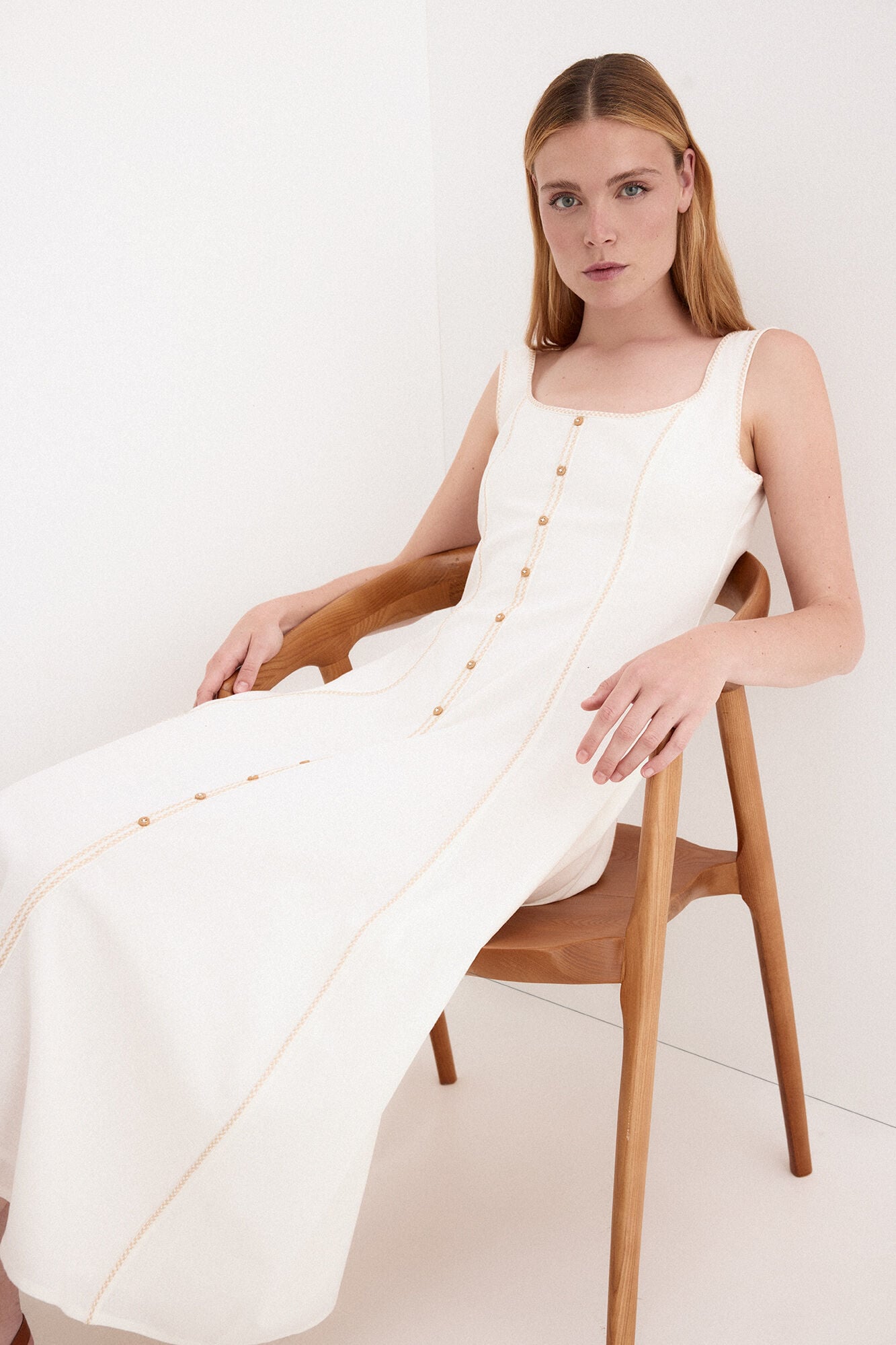 Pedro del Hierro Sleeveless dress with buttons