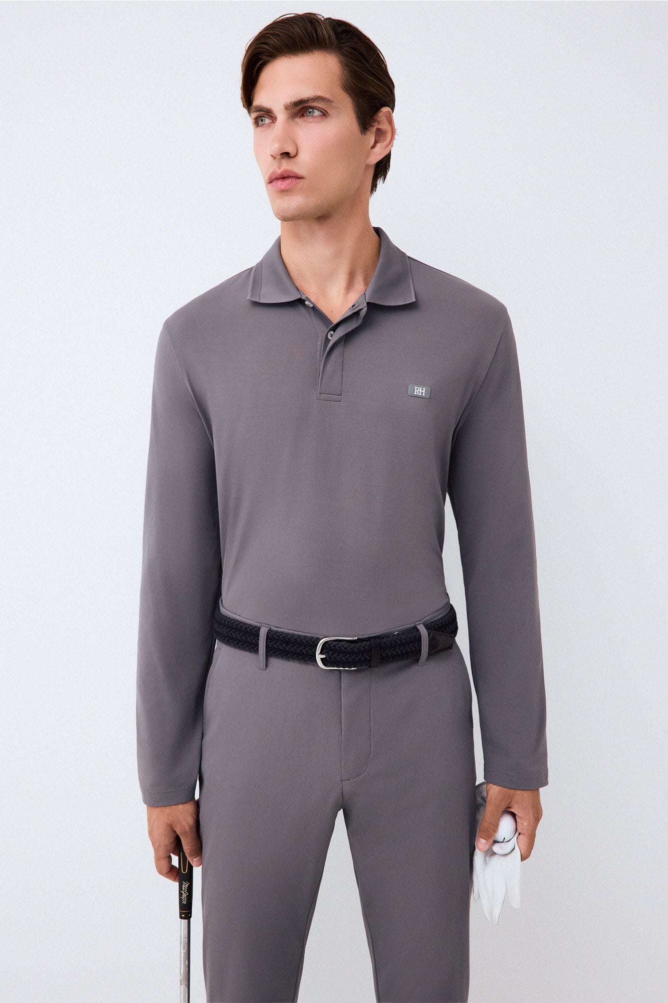 Pedro del Hierro Long sleeve technical golf polo shirt