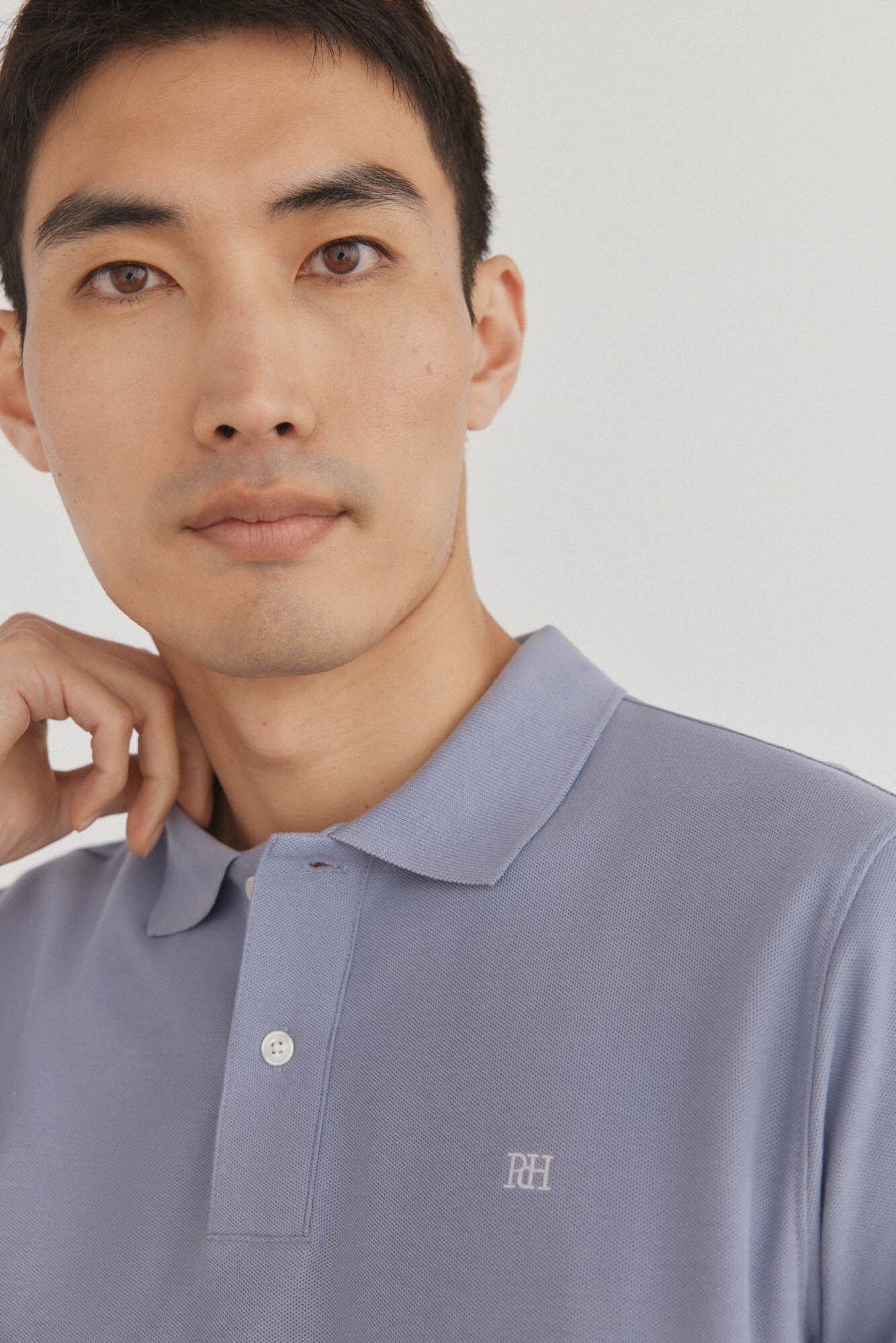 Pedro del Hierro Polo b&aacute;sico regular em piqu&eacute; P&uacute;rpura