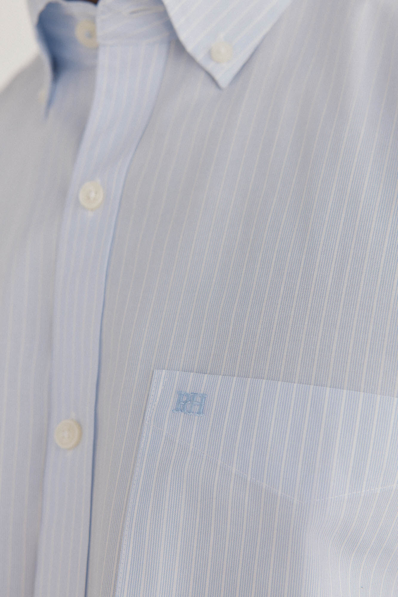 Pedro del Hierro Non iron + stain resistant striped shirt Blue