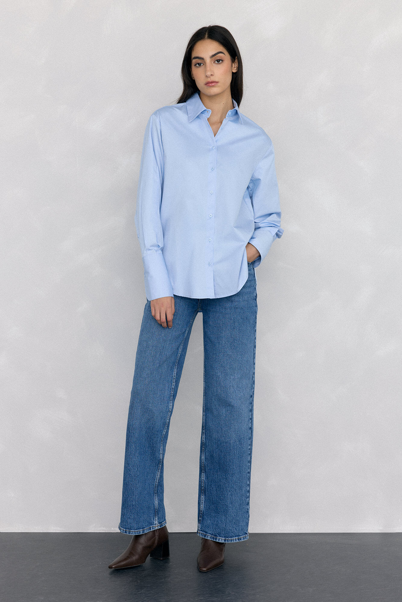 Pedro del Hierro Camisa oversize lisa