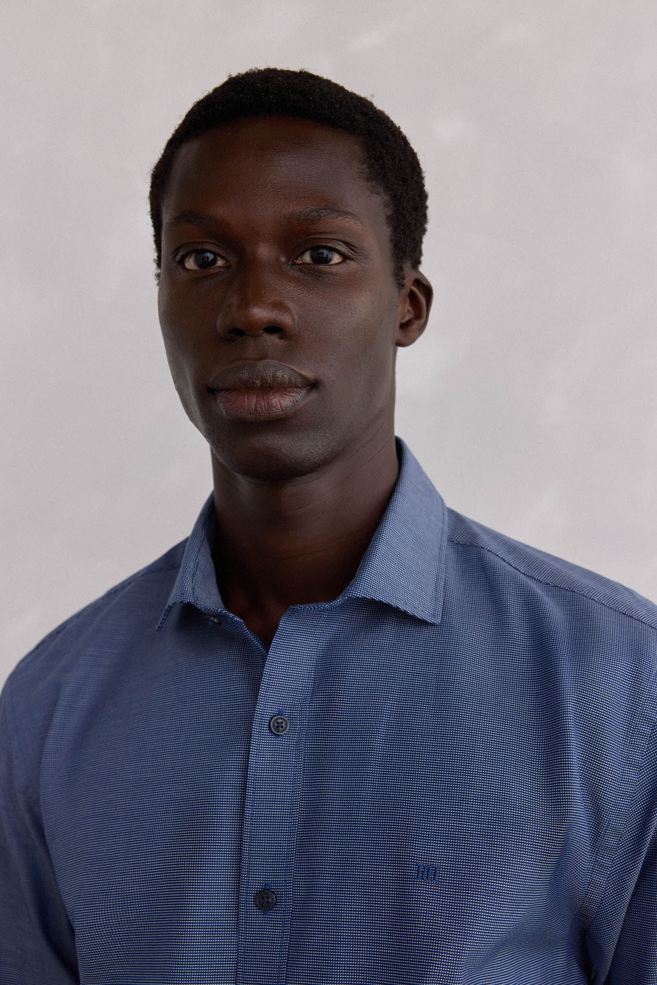 Pedro del Hierro Easy-iron structured shirt + anti-odor regular fit Blue