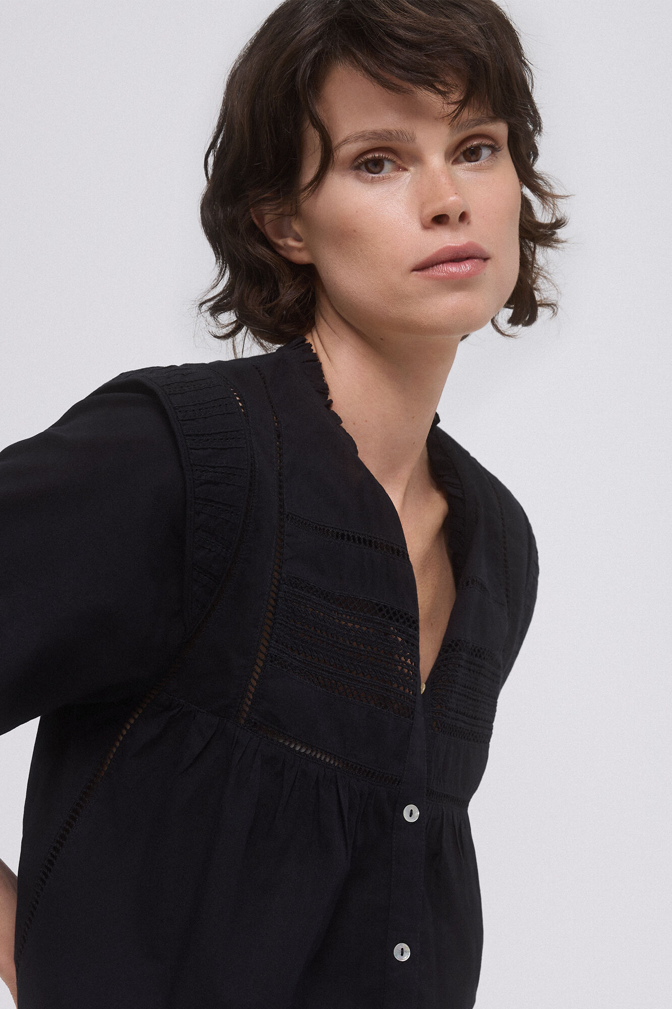 Pedro del Hierro Romantic blouse Black