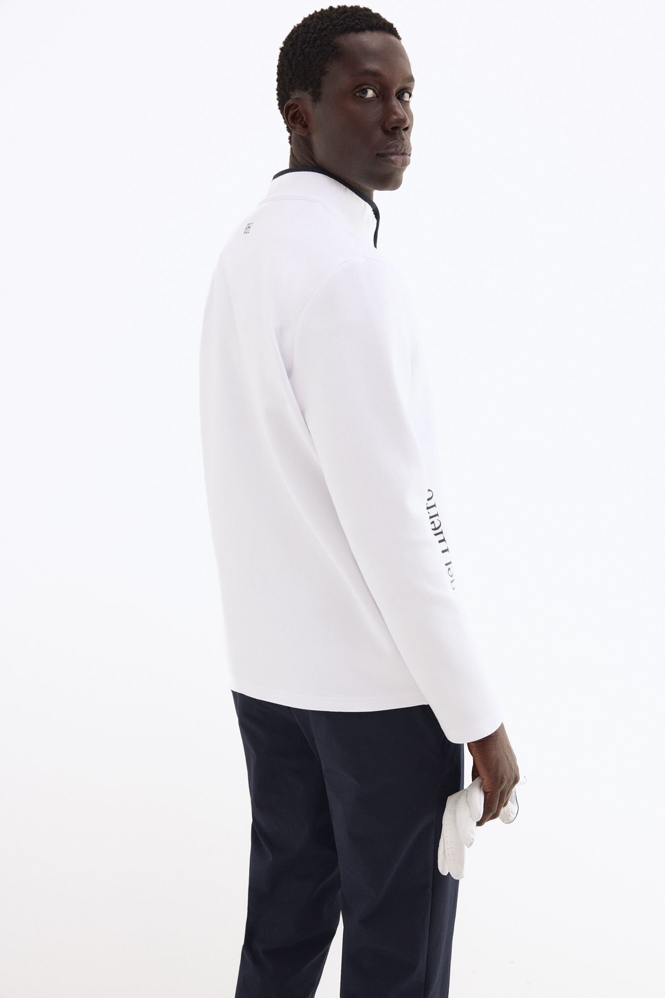 Pedro del Hierro Zip fastening golf sweatshirt White