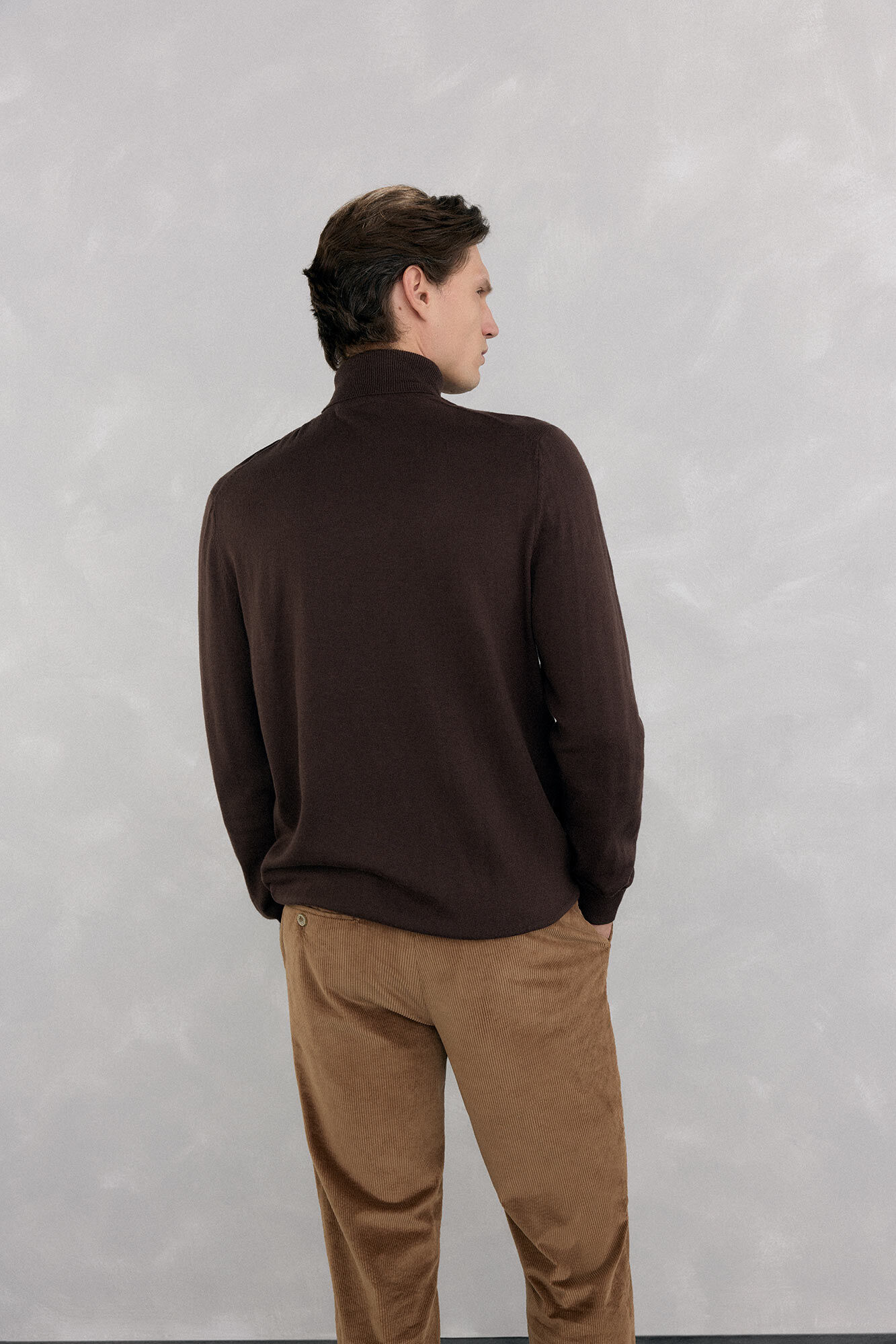 Pedro del Hierro Polo neck jumper Brown