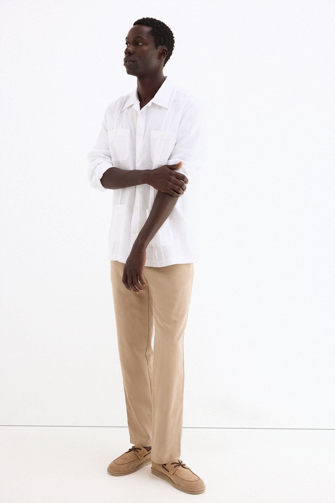 Pedro del Hierro Guayabera lino Blanco