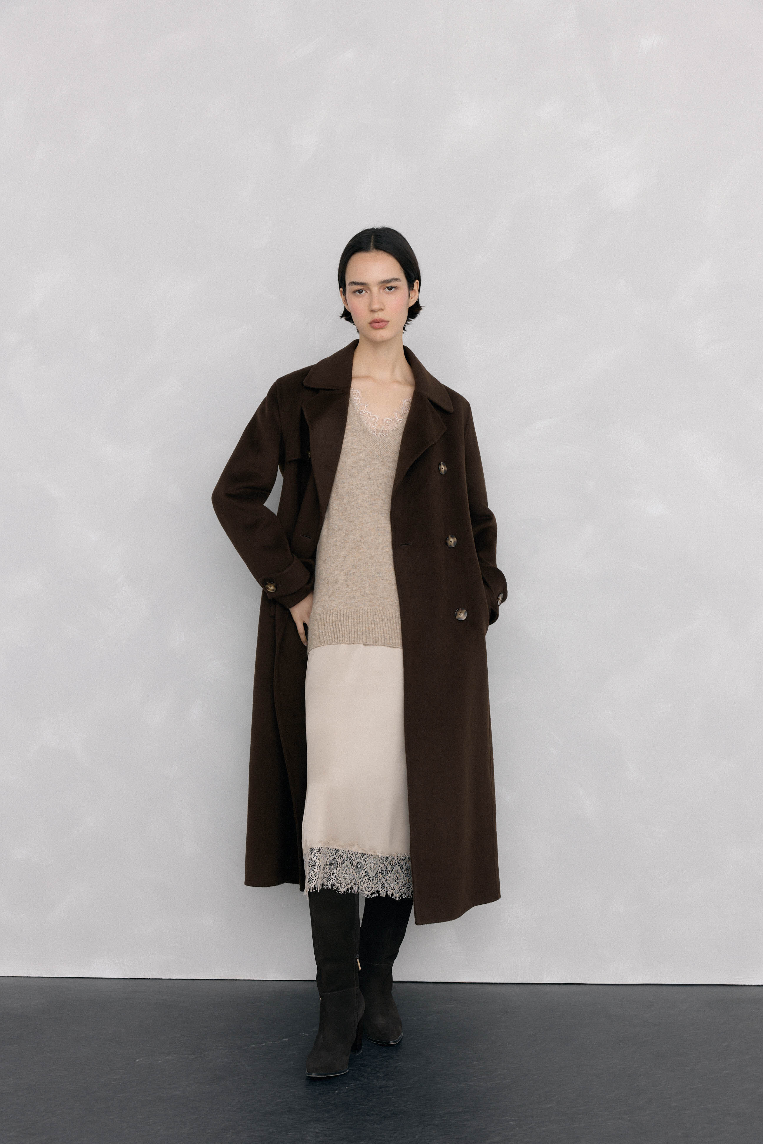 Pedro del Hierro Lingerie jersey-knit dress Beige