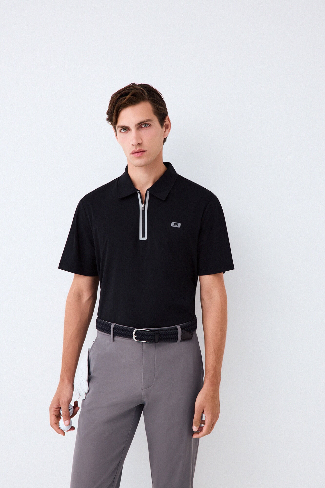 Pedro del Hierro Golf technical polo shirt with zip fastening neck