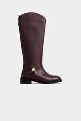 Pedro del Hierro Leather high boot Brown