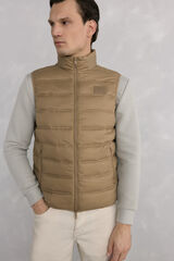 Pedro del Hierro Ultralight puffer gilet Beige