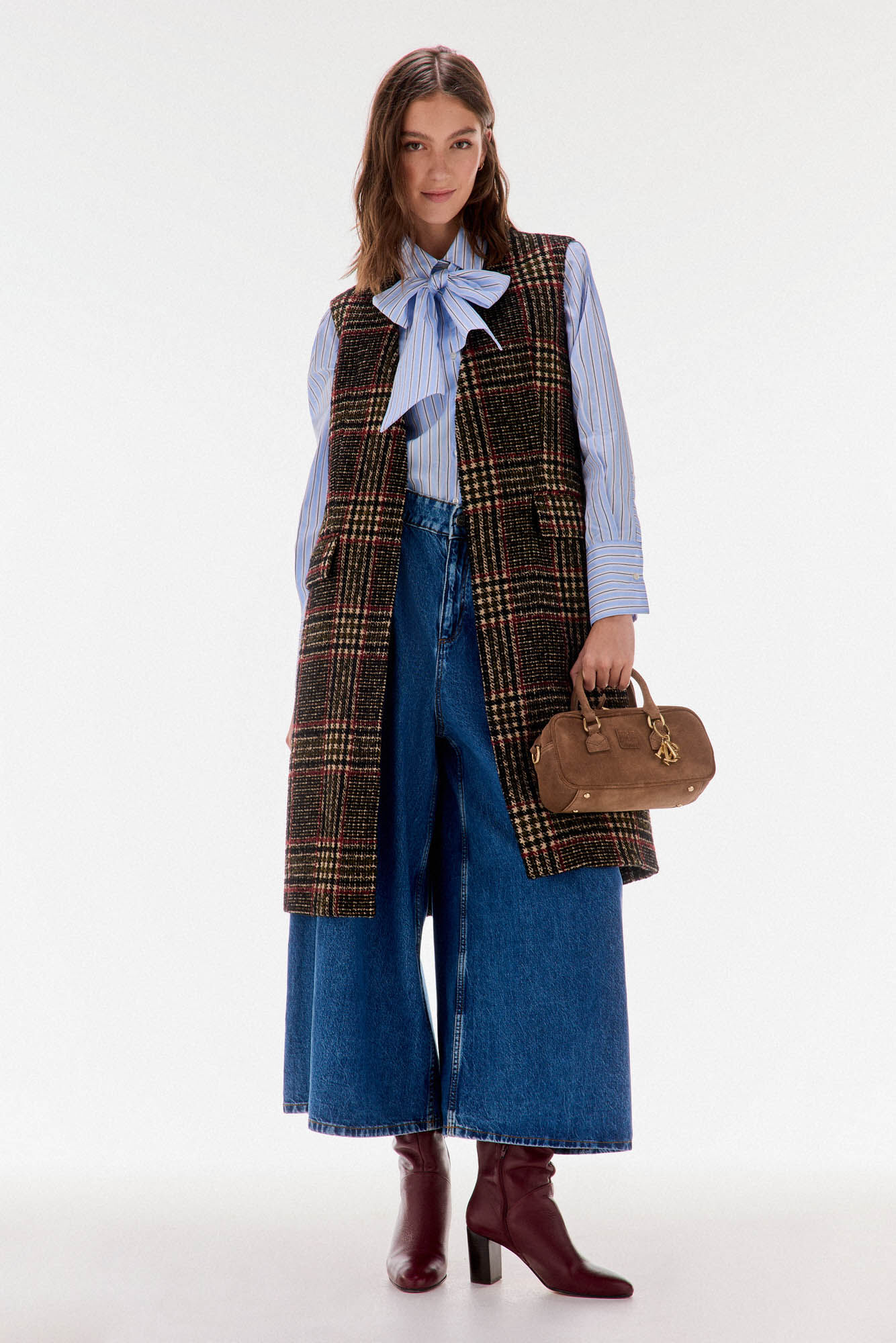 TFP by Tamara Falc&oacute; Checkered gilet