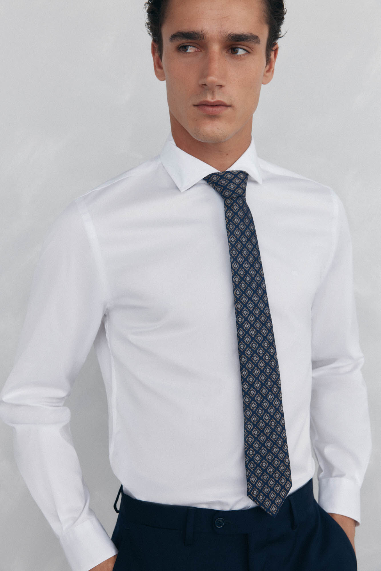 Pedro del Hierro Plain twill shirt, easy iron + anti-odor, slim fit