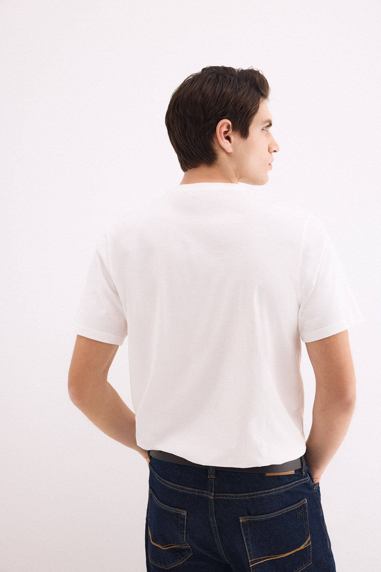 Pedro del Hierro Camiseta b&aacute;sica logo Blanco