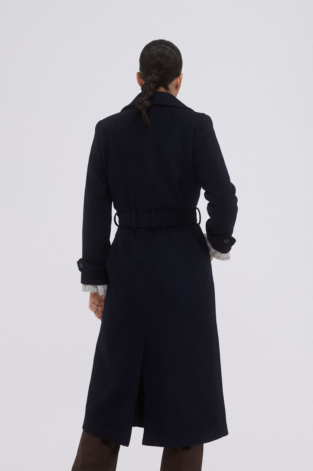 Pedro del Hierro Sobretudo de tecido Azul