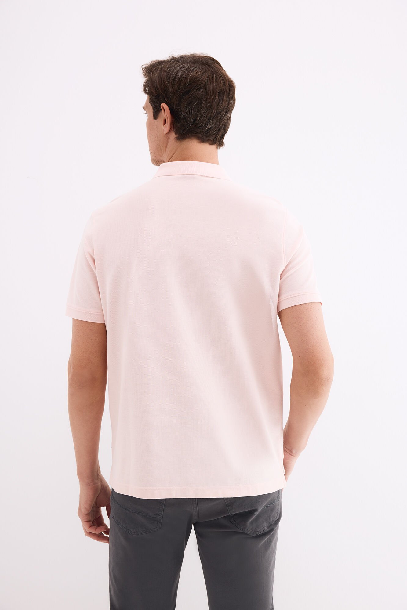 Pedro del Hierro Basic piqu&eacute; polo shirt Pink