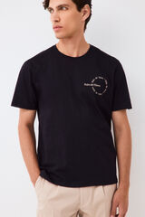 Pedro del Hierro Camiseta logo Negro