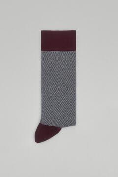 Pedro del Hierro Casual herringbone socks Grey