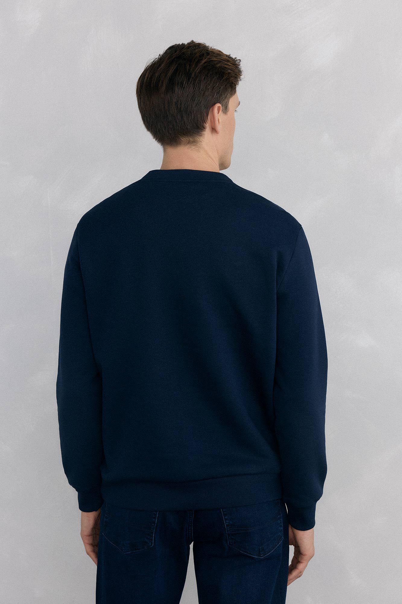 Pedro del Hierro Logo crew neck sweatshirt Blue