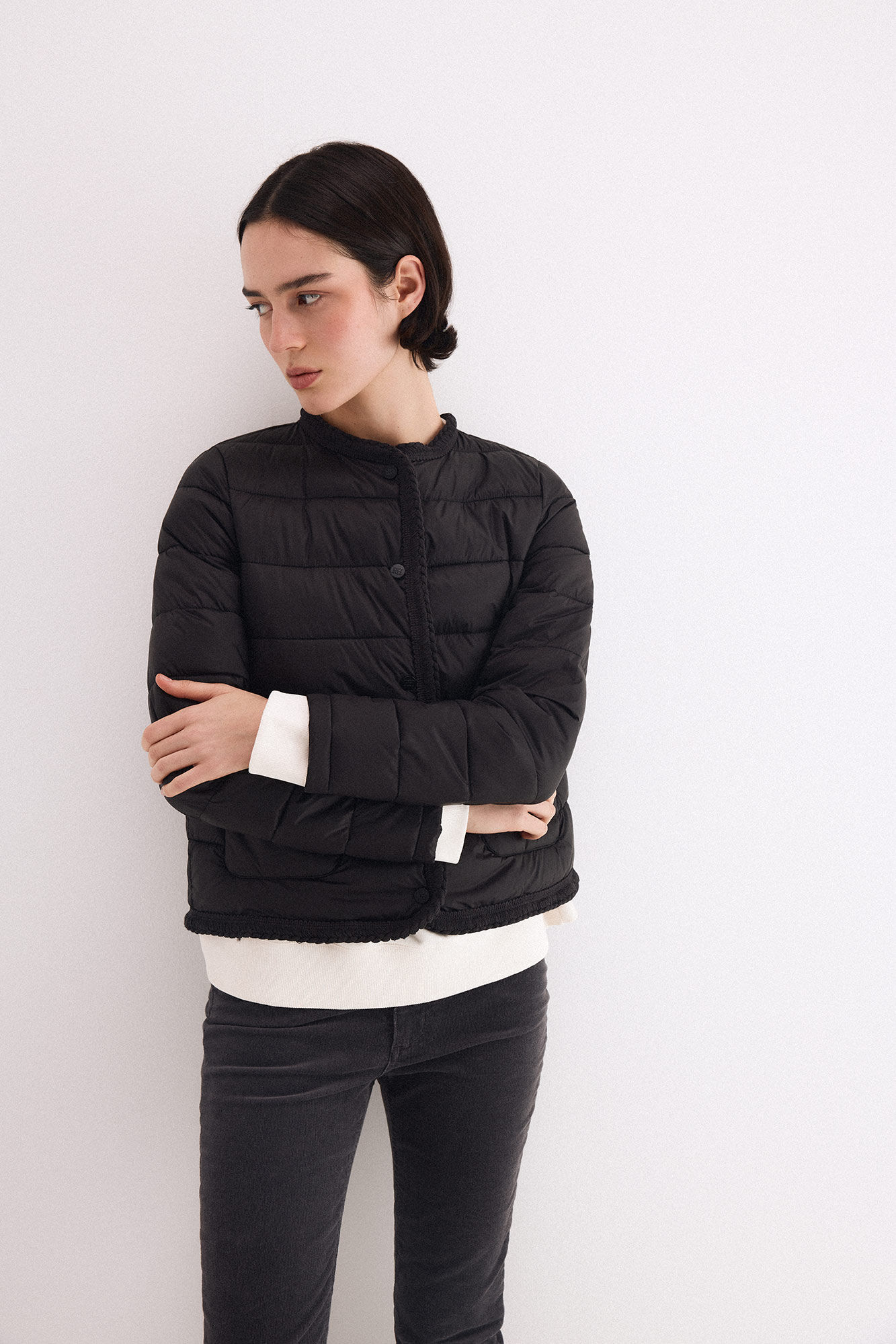 Pedro del Hierro Short puffer jacket Black