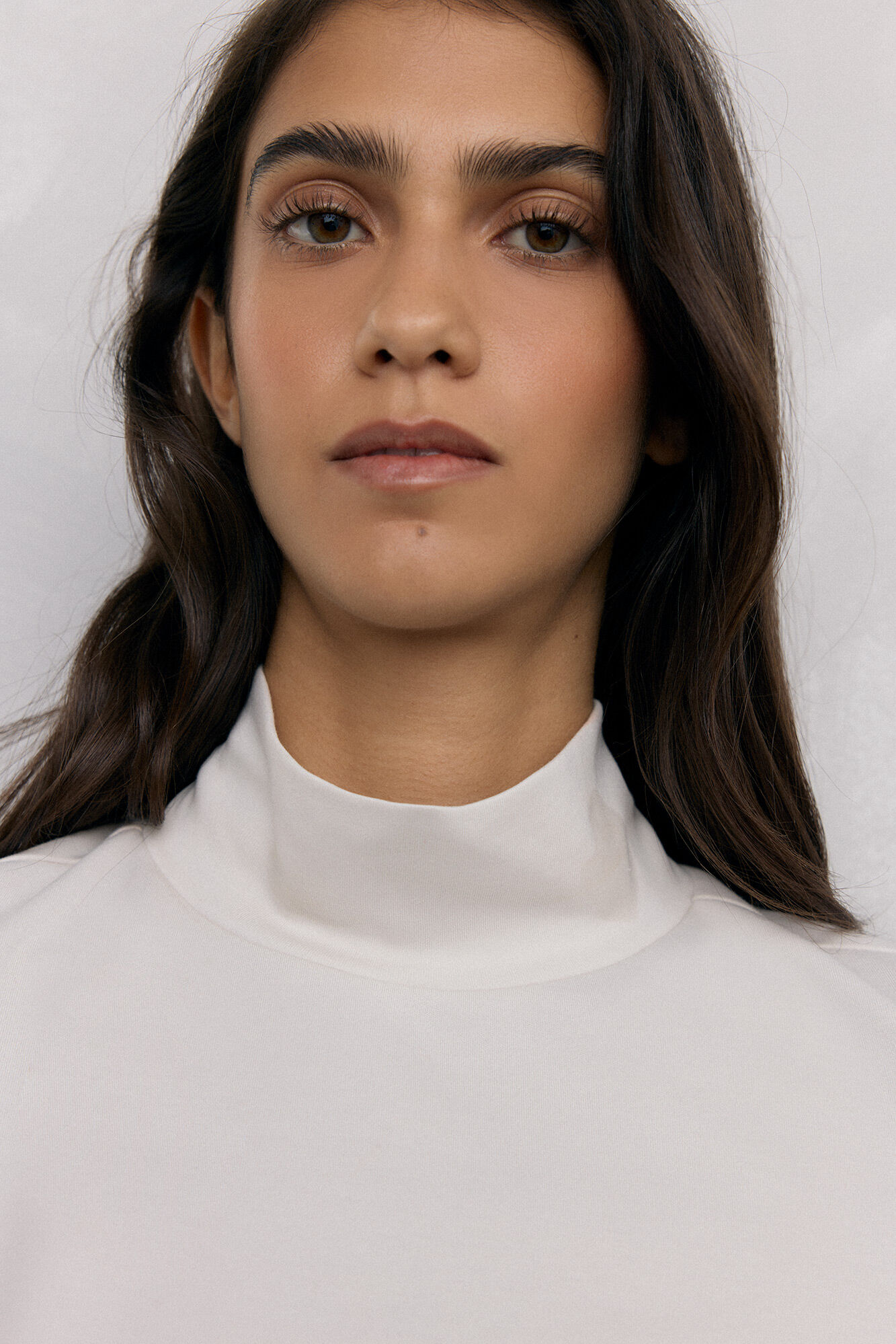 Pedro del Hierro High neck T-shirt White