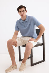 Pedro del Hierro Basic piqu&eacute; polo shirt Blue