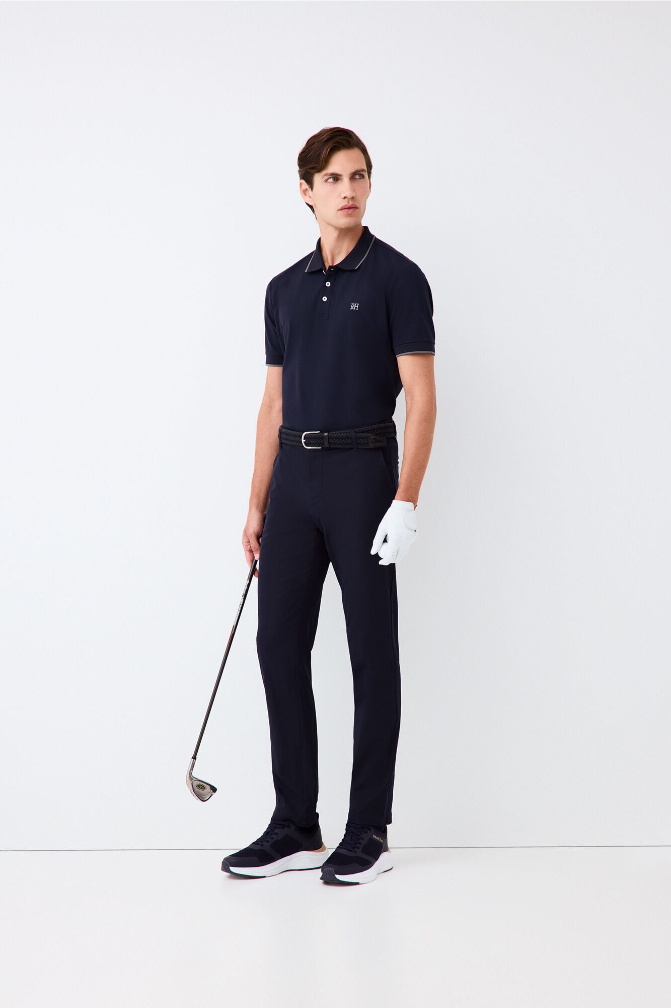 Pedro del Hierro Plain polo shirt Blue