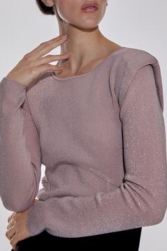 Pedro del Hierro Fitted crew neck jumper Pink