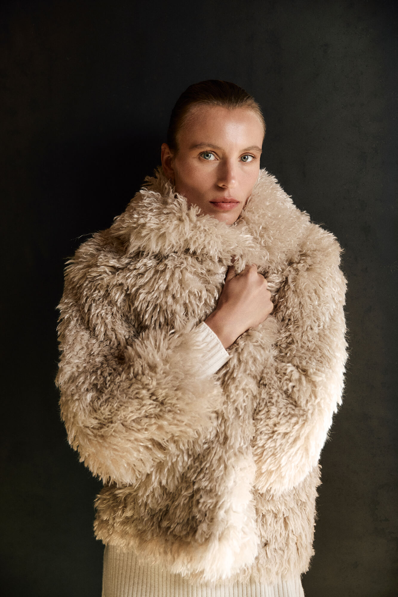 Pedro del Hierro Coat fur effect coat