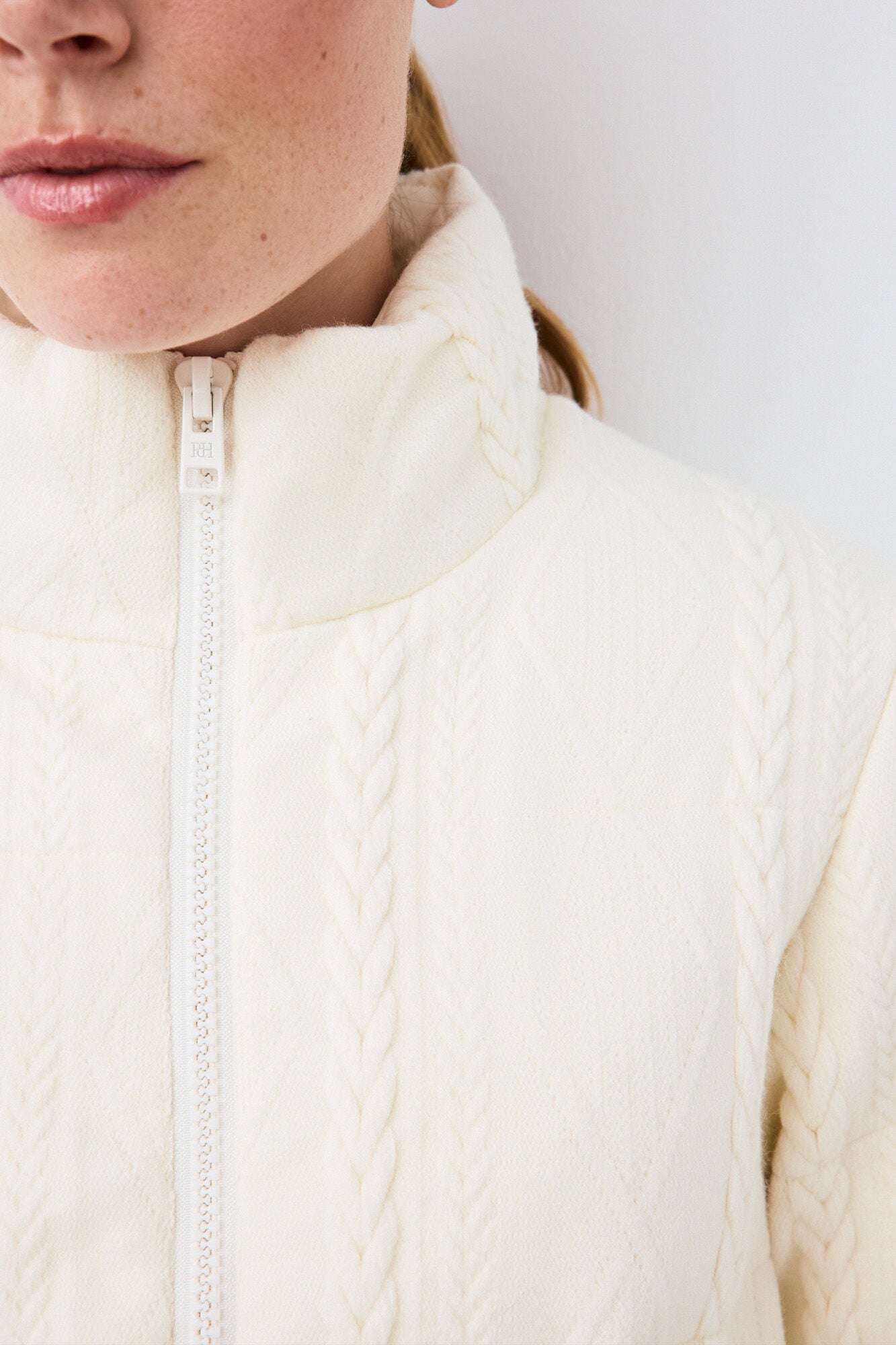 Pedro del Hierro Short jersey-knit parka