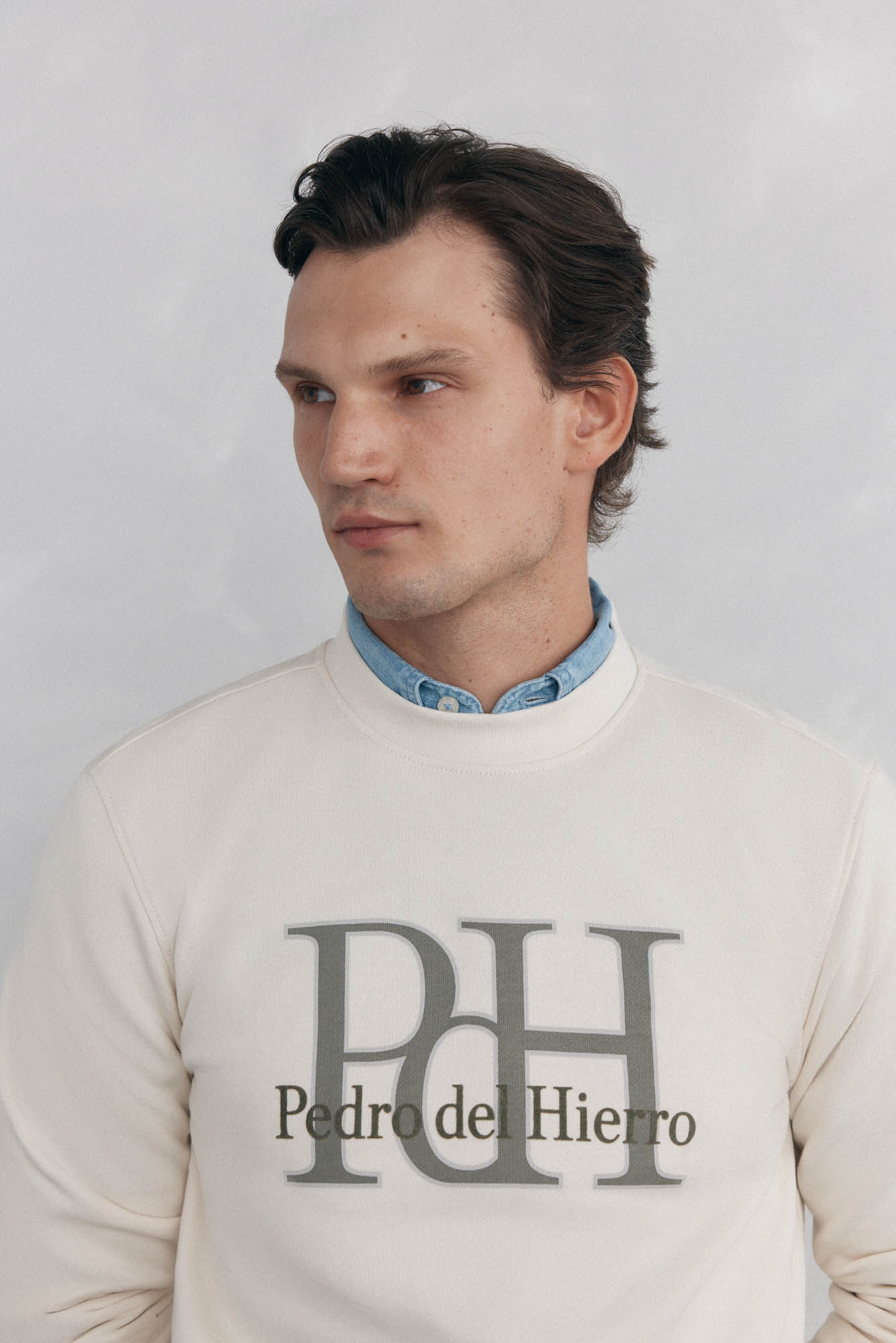 Pedro del Hierro Sweatshirt logo crew neck