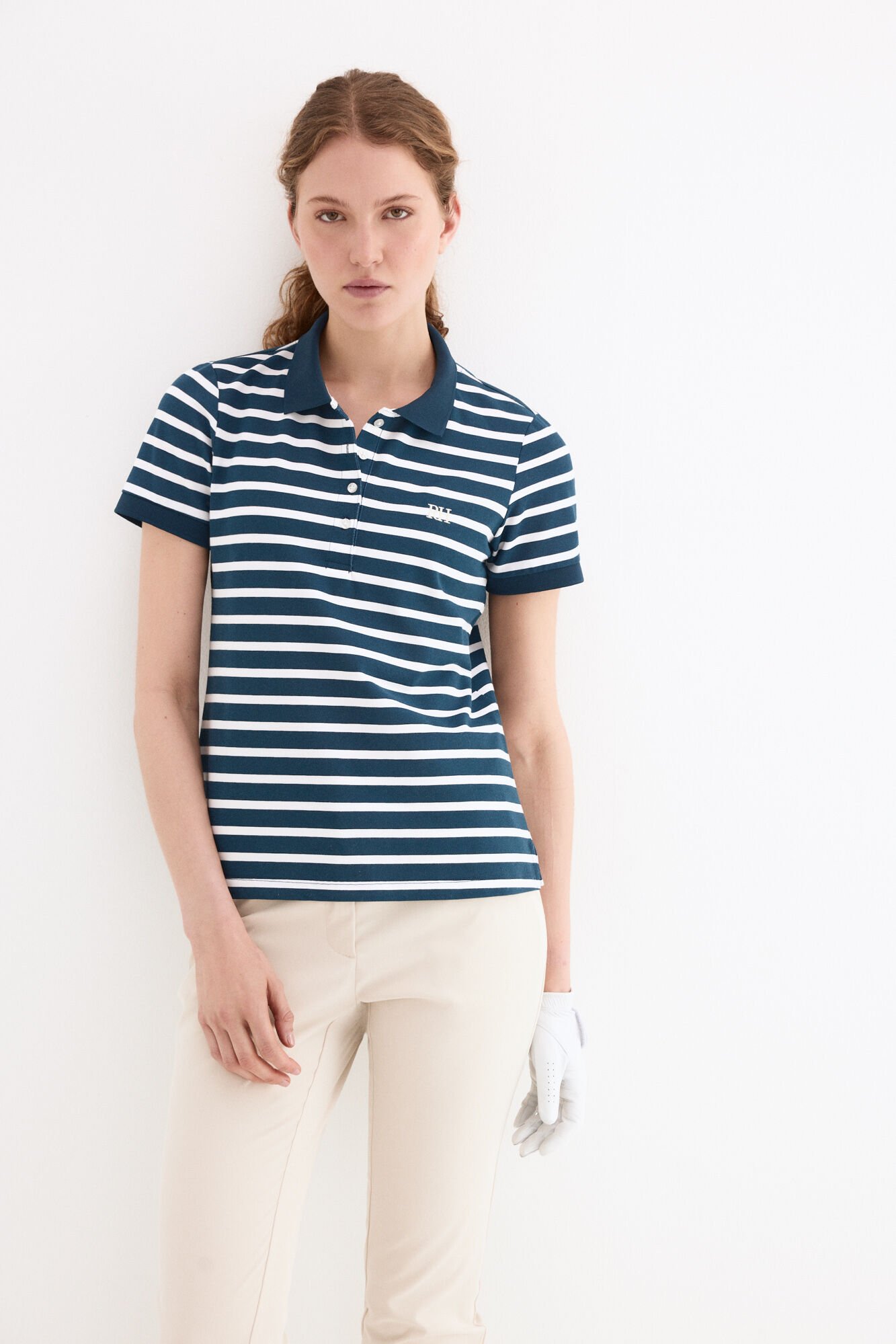 Pedro del Hierro Striped short sleeve polo shirt