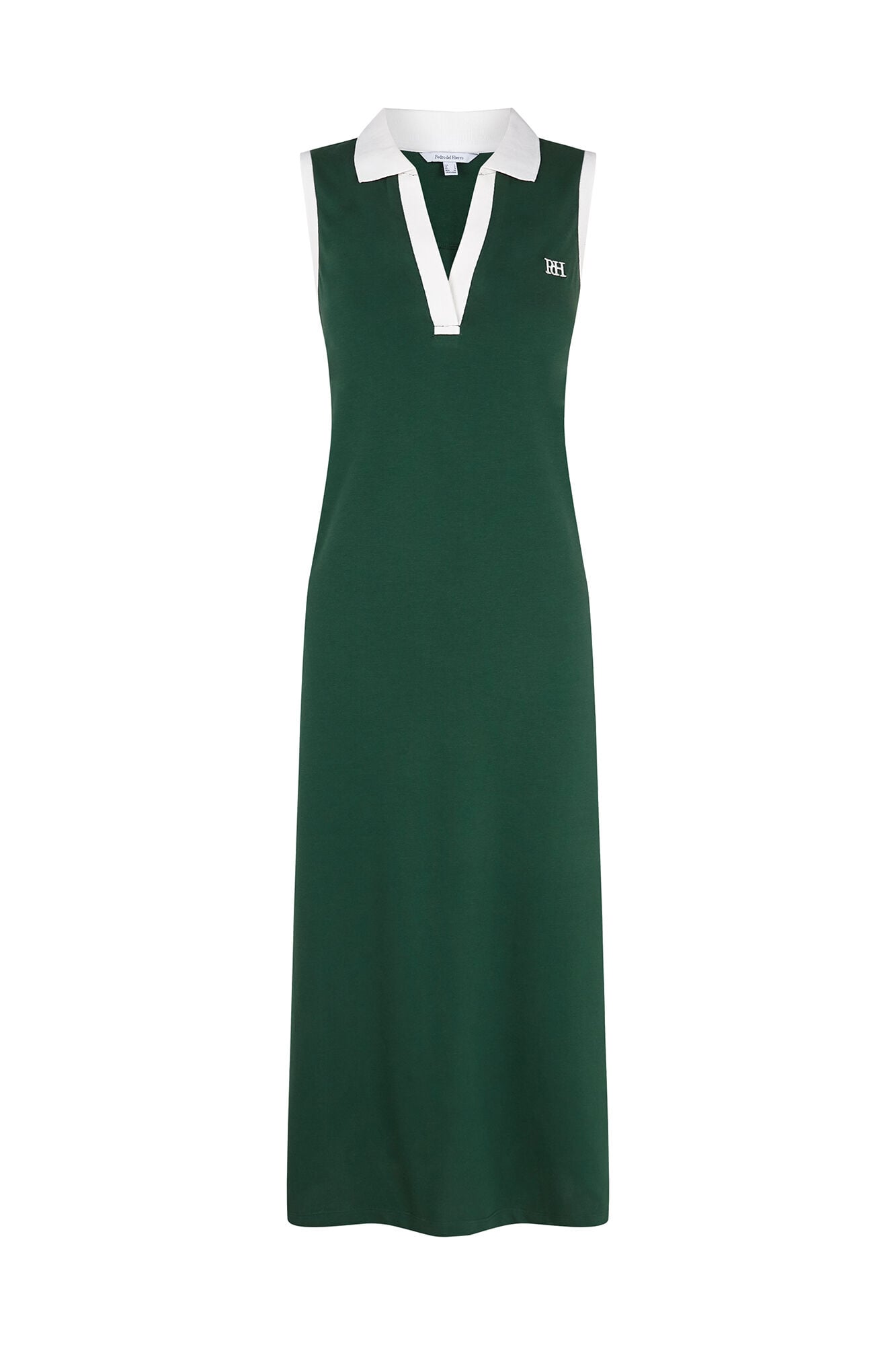 Pedro del Hierro Polo neck dress Green