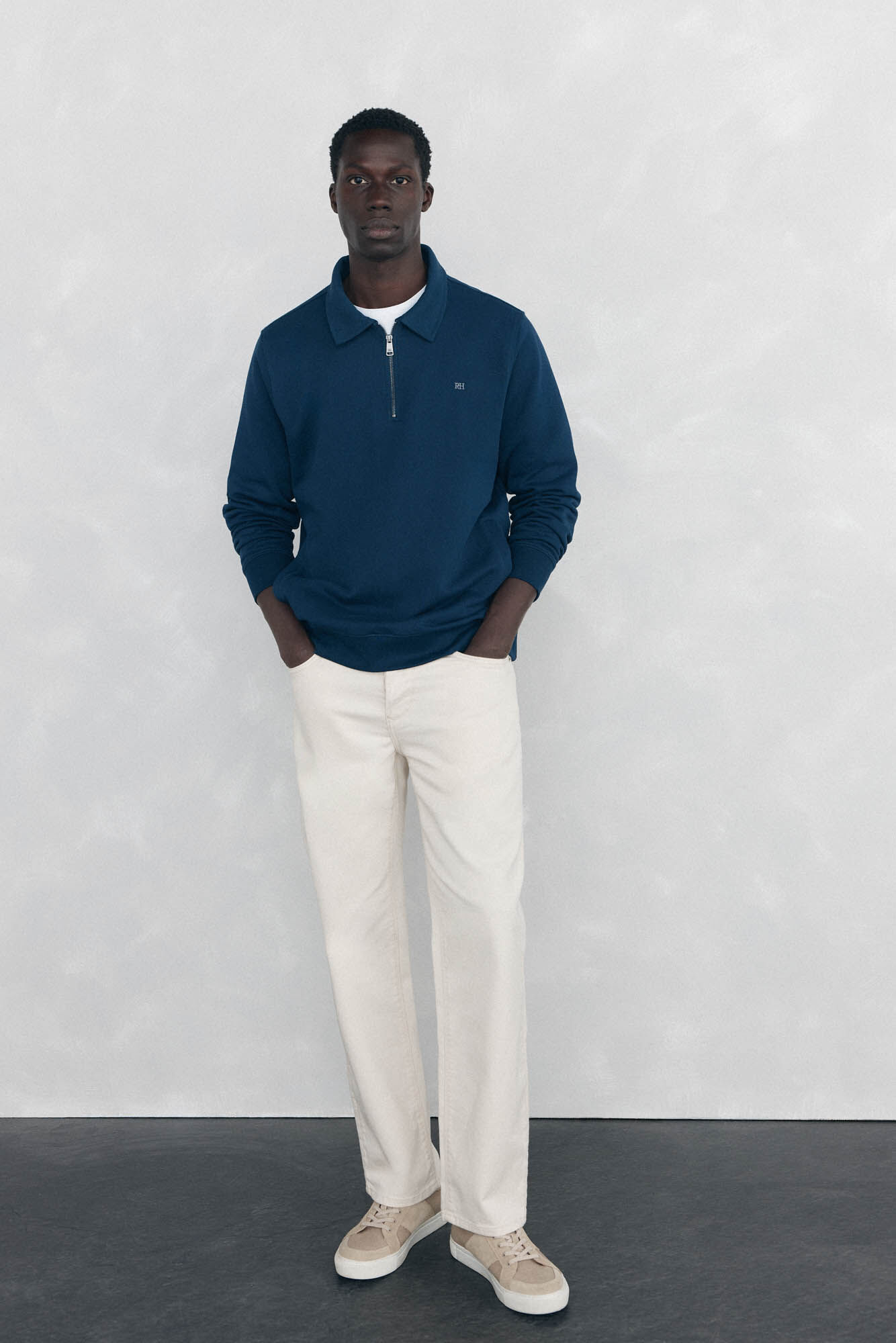 Pedro del Hierro Turtleneck sweatshirt Blue