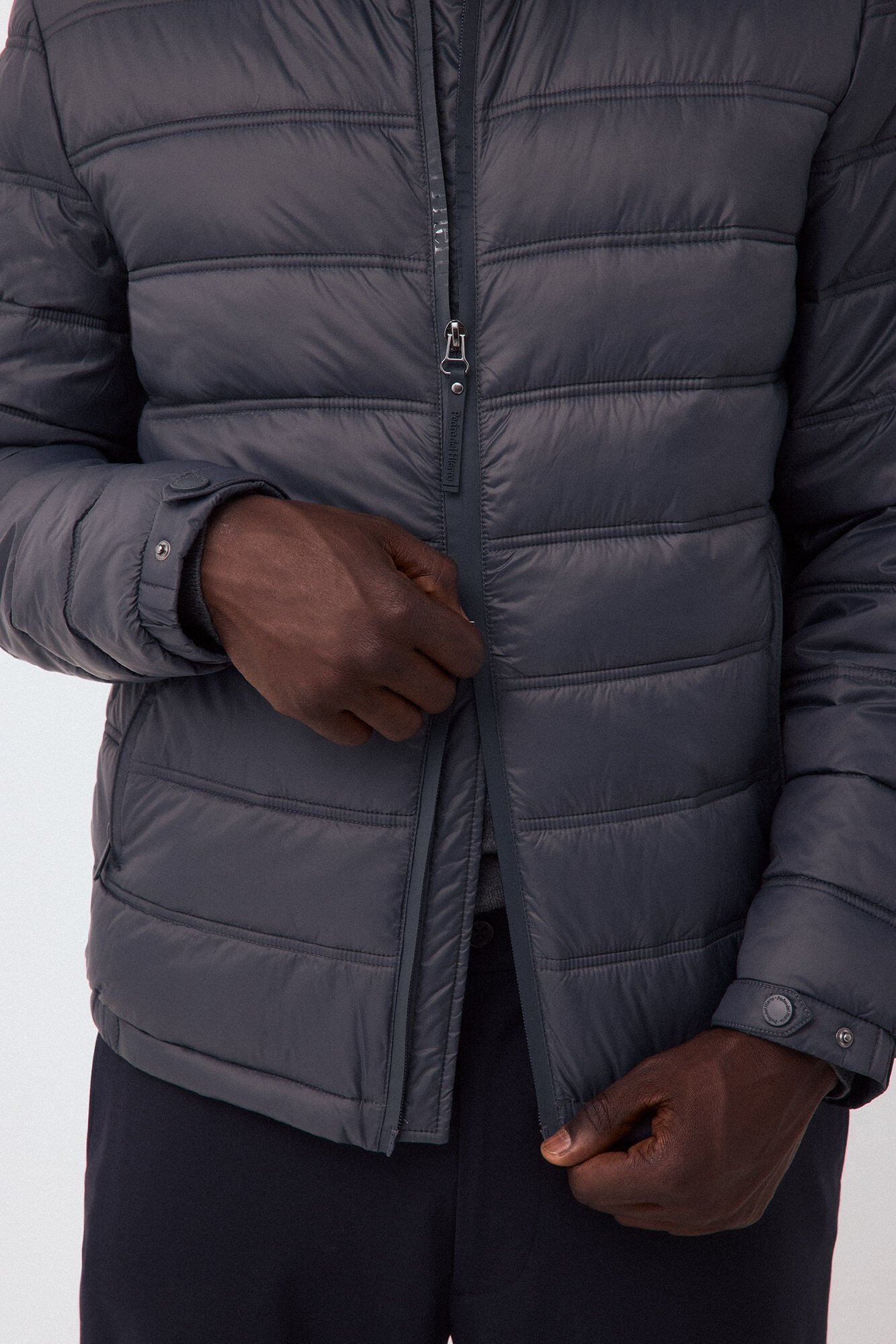 Pedro del Hierro Blus&atilde;o acolchoado ultraleve Cizento