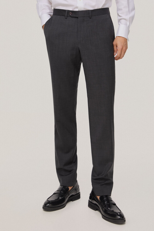 Pedro del Hierro Grey slim fit suit trousers Grey