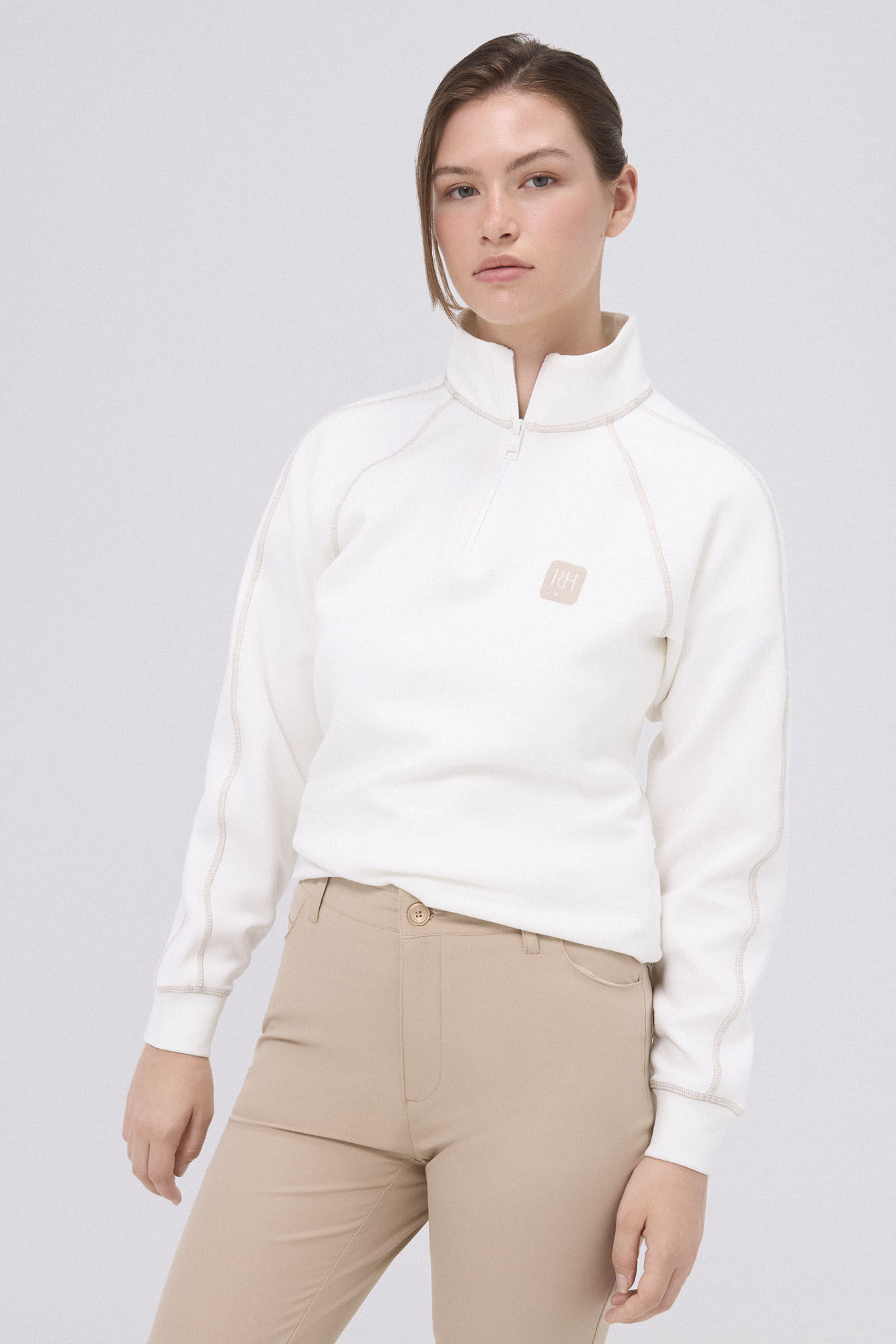 Pedro del Hierro Sudadera soft touch golf Crudo
