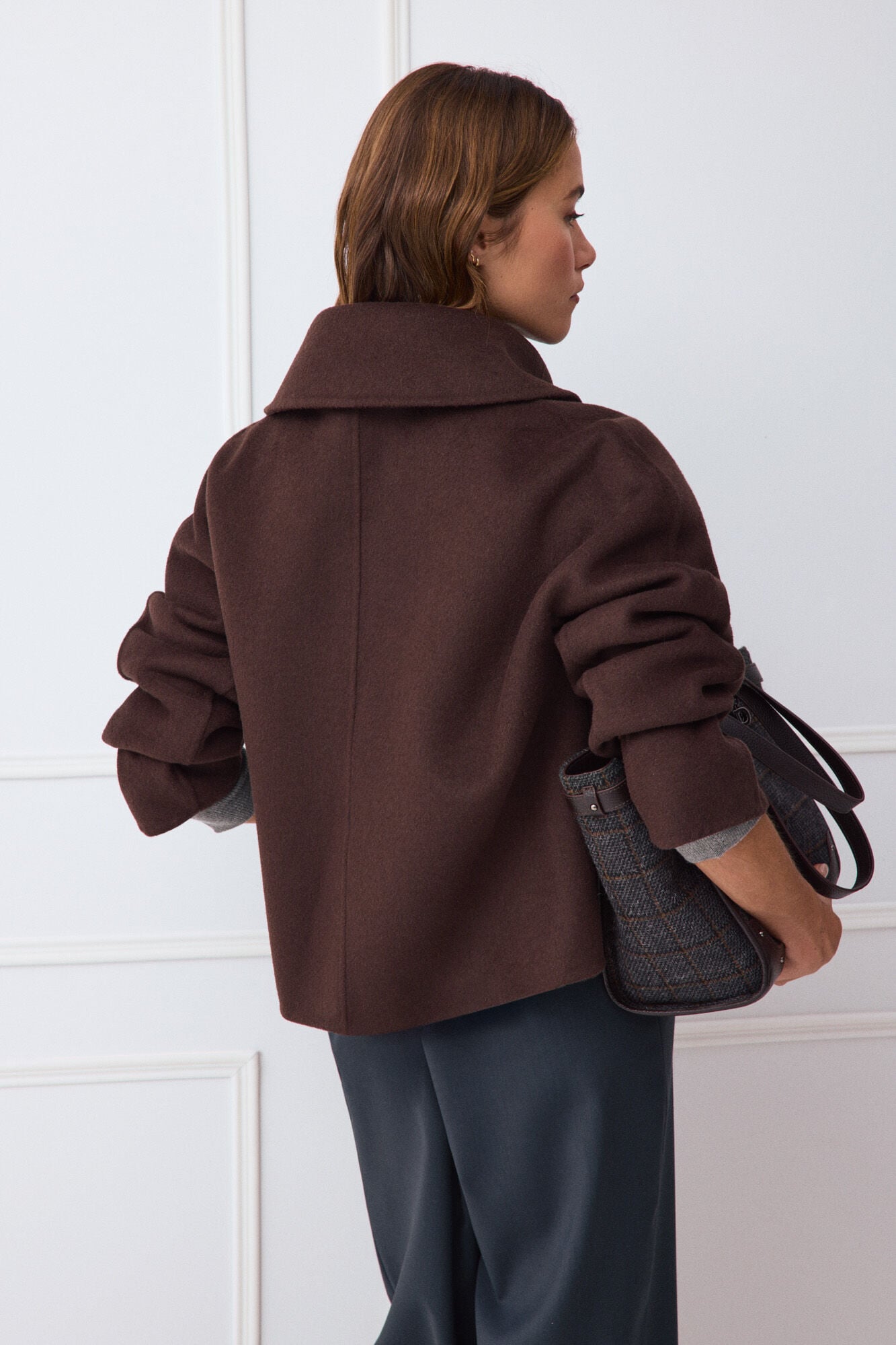 TFP by Tamara Falc&oacute; Double-faced coat Brown