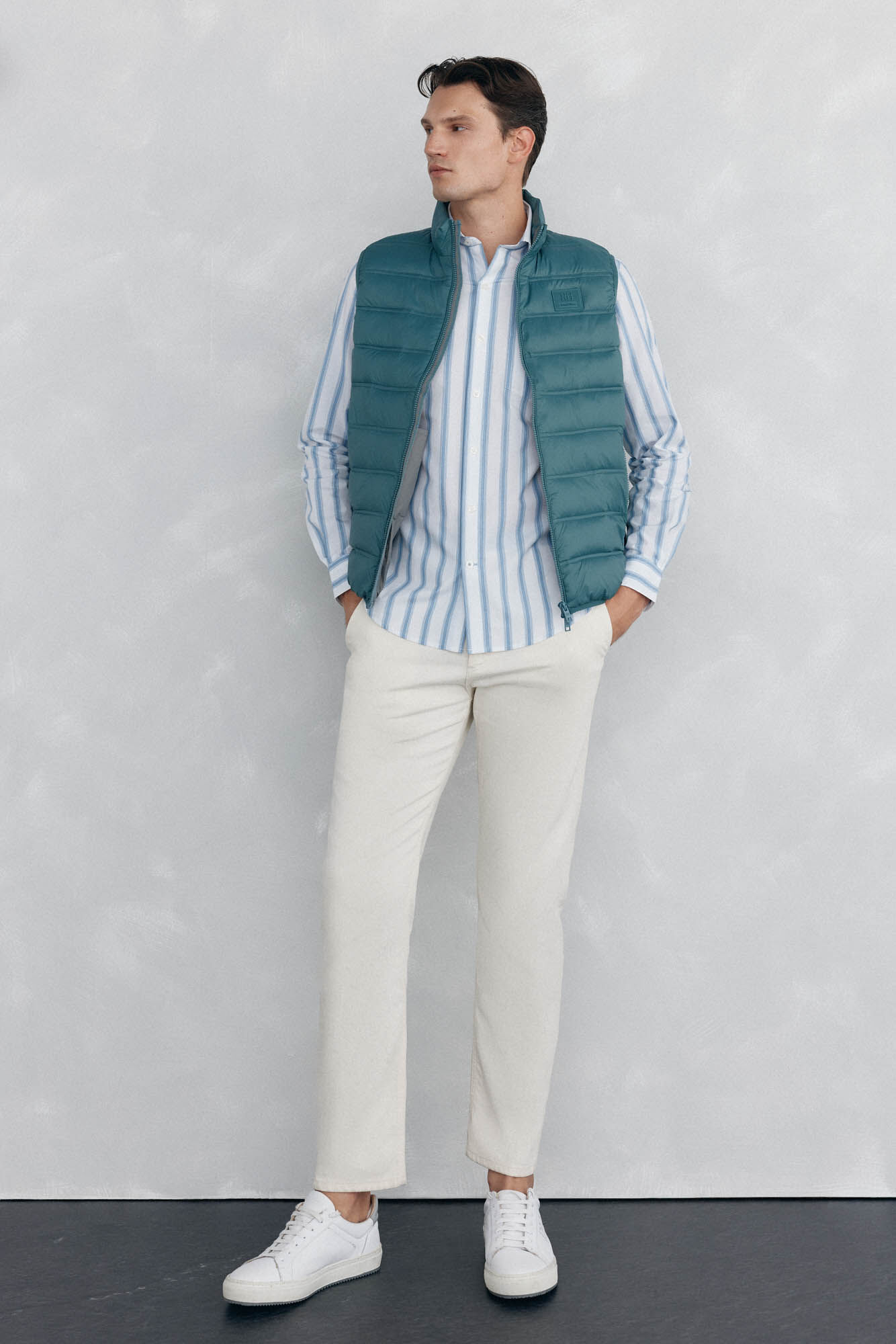 Pedro del Hierro Ultralight gilet  Turquoise